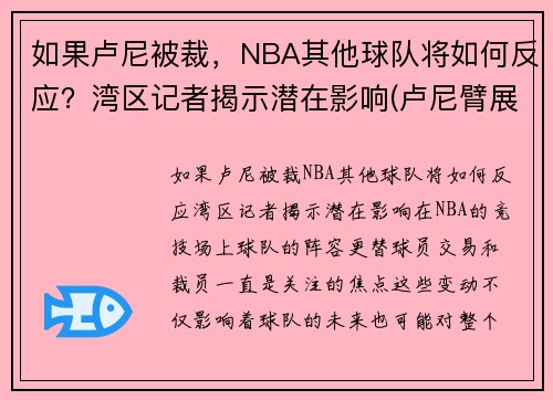 如果卢尼被裁，NBA其他球队将如何反应？湾区记者揭示潜在影响(卢尼臂展)